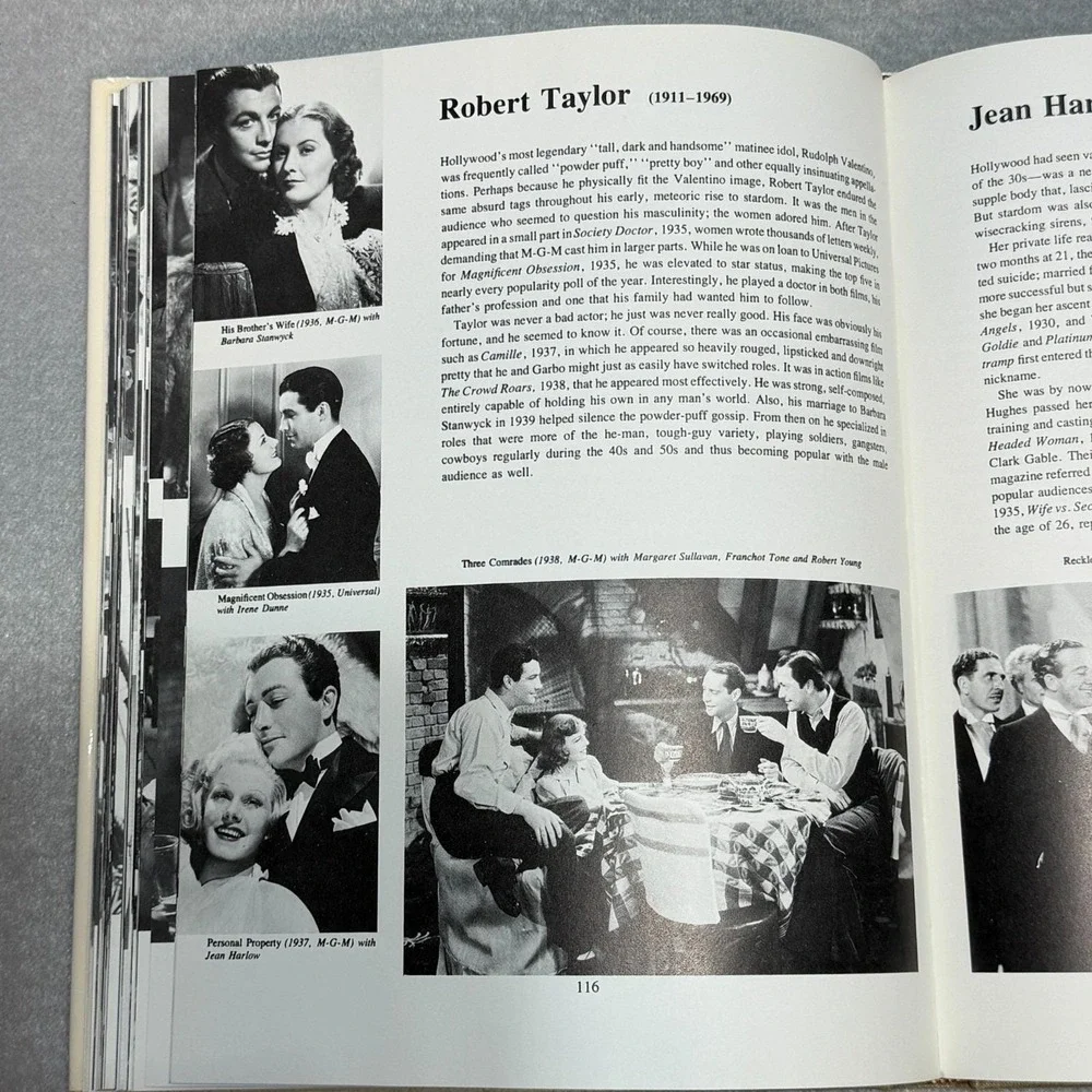 Vintage 1975 Those Fabulous Movie Years The 30s Clark Gable Marx 1st Ed HC DJ